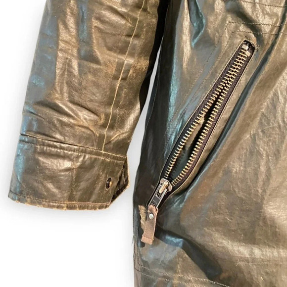 SAM. NYC Devon  Parka in Khaki Green Raccoon - Picture 9 of 16